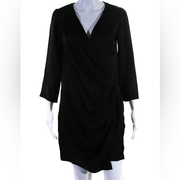 Vanessa Bruno Black Pleated Dress, Sz 38, EUC - Picture 1 of 4